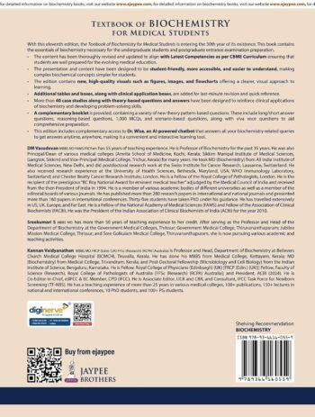 9789366160559 Textbook of Biochemistry for Medical Students, 11/E for MBBS 1st Year and NEET-PG | CBME-Aligned, 40 Case Scenarios, AETCOM Module | Free One Stop ... Questions: A Clinically Integrated Approach Available at english book depot jhansi- myebd.in- online book store- jhansi- india- best bookstore- since 1935