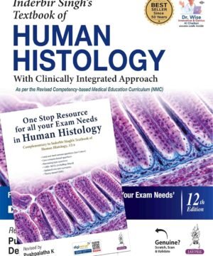 Online Bookstore 5 9789372026733 Inderbir Singh's Textbook of Human Histology, 12/E for MBBS, BDS, BAMS, BHMS and BSc Nursing with Free One Stop Resource Book for All Your Exam Needs Available at english book depot jhansi- myebd.in- online book store- jhansi- india- best bookstore- since 1935