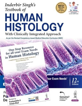 9789372026733 Inderbir Singh's Textbook of Human Histology, 12/E for MBBS, BDS, BAMS, BHMS and BSc Nursing with Free One Stop Resource Book for All Your Exam Needs Available at english book depot jhansi- myebd.in- online book store- jhansi- india- best bookstore- since 1935