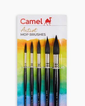 Camel  Artist  Mop  Brushes  Assorted  pack  of  5  brushes