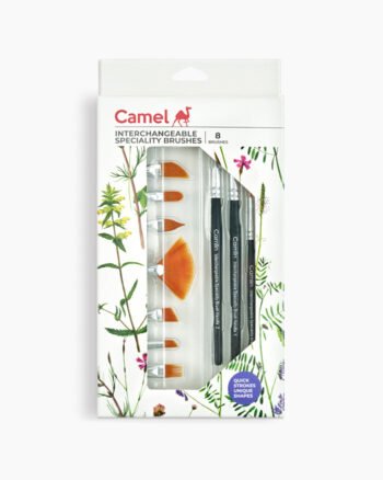 Camel  Interchangeable  Speciality  Brushes  Assorted  pack  of  8  brushes