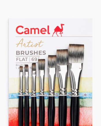Camel  Artist  Brushes  Assorted  pack  of  7  brushes,  Flat  -  Series  69