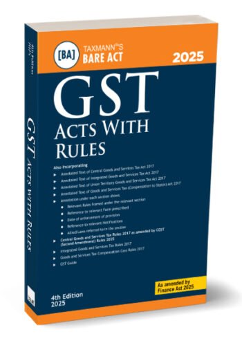 Taxmann's GST Acts with Rules – Bare Act 2025