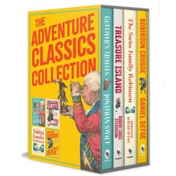 The Adventure Classics Collection (Set of 4 Books) by Johann David Wyss Daniel Defoe, Robert Louis Stevenson, Jonathan Swift (Author)