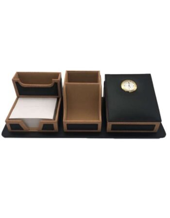 Pen stand with watch