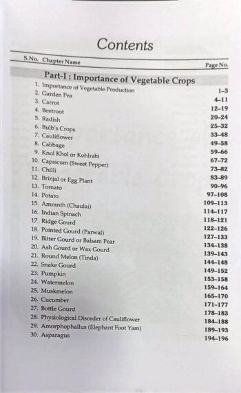 Production Technology for Vegetable & Spices by GS Saini